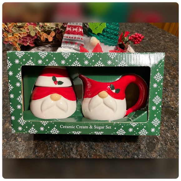 Magenta Home Other - Magenta Home-Ceramic Gnome Cream & Sugar Set-NIB-Cute!!!